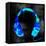 Blue Headphones-GI ArtLab-Framed Premier Image Canvas