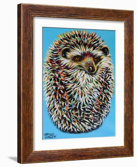 Blue Hedgehog-Carolee Vitaletti-Framed Art Print