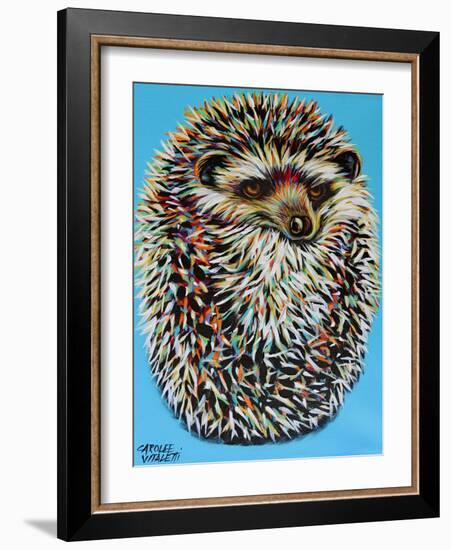 Blue Hedgehog-Carolee Vitaletti-Framed Art Print