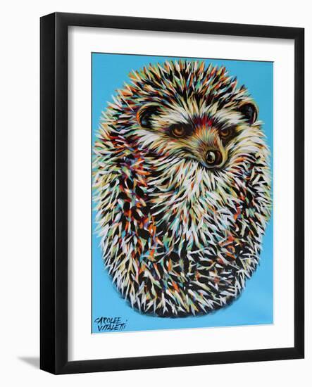 Blue Hedgehog-Carolee Vitaletti-Framed Art Print