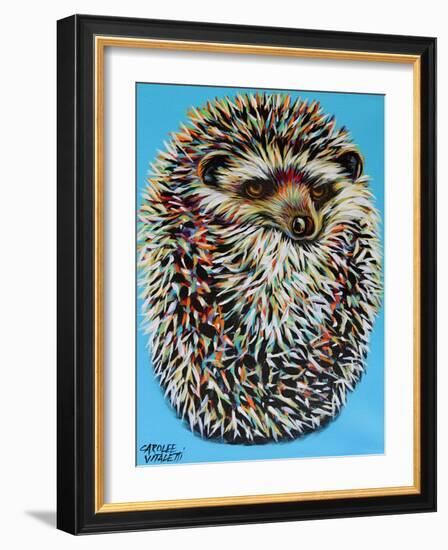 Blue Hedgehog-Carolee Vitaletti-Framed Art Print