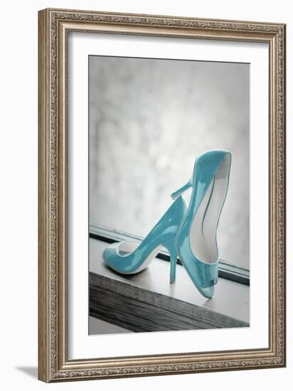 Blue Heels-Erin Berzel-Framed Art Print