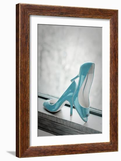Blue Heels-Erin Berzel-Framed Art Print