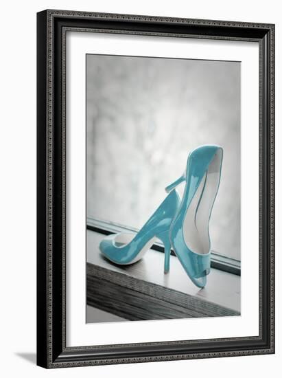 Blue Heels-Erin Berzel-Framed Art Print