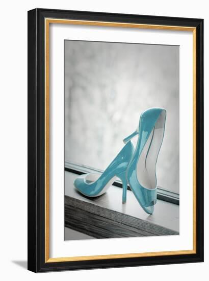 Blue Heels-Erin Berzel-Framed Art Print