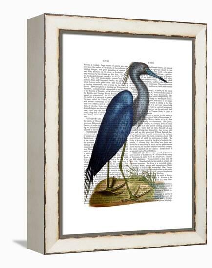 Blue Heron 2-Fab Funky-Framed Stretched Canvas