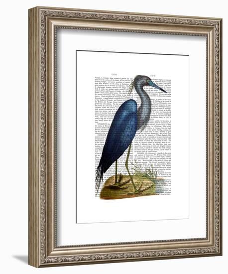 Blue Heron 2-Fab Funky-Framed Art Print