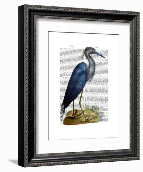 Blue Heron 2-Fab Funky-Framed Art Print