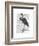 Blue Heron 3-Fab Funky-Framed Art Print