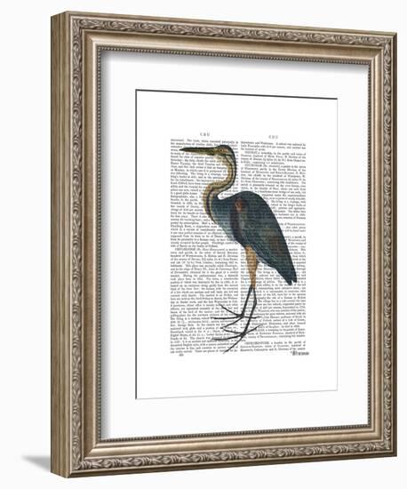 Blue Heron 3-Fab Funky-Framed Art Print