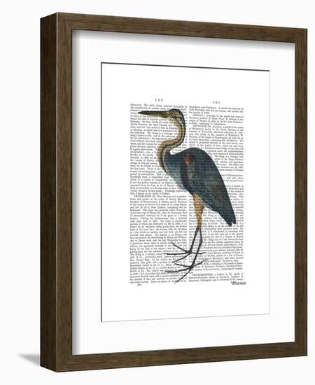 Blue Heron 3-Fab Funky-Framed Art Print