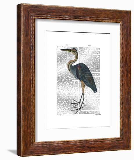 Blue Heron 3-Fab Funky-Framed Art Print