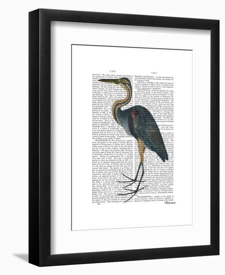 Blue Heron 3-Fab Funky-Framed Art Print