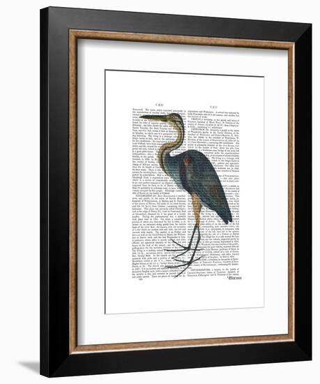 Blue Heron 3-Fab Funky-Framed Art Print