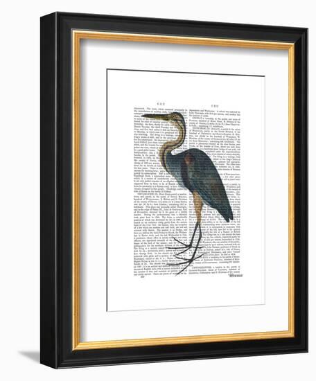 Blue Heron 3-Fab Funky-Framed Art Print