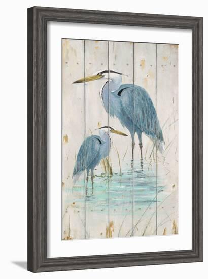 Blue Heron Duo-Arnie Fisk-Framed Art Print