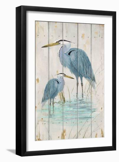 Blue Heron Duo-Arnie Fisk-Framed Art Print