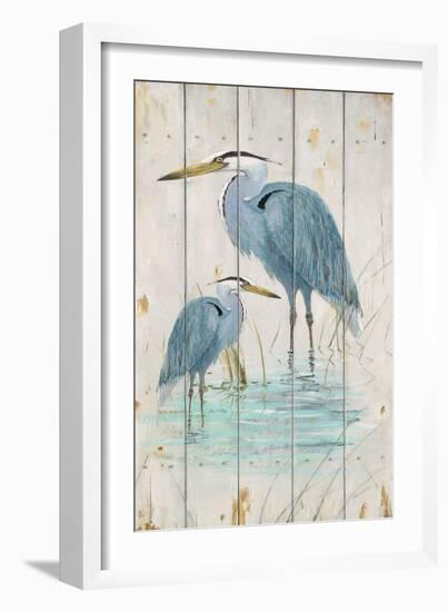 Blue Heron Duo-Arnie Fisk-Framed Art Print