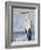 Blue Heron On Blue II-Patricia Pinto-Framed Art Print