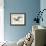 Blue Heron Rendering III-Melissa Wang-Framed Art Print displayed on a wall