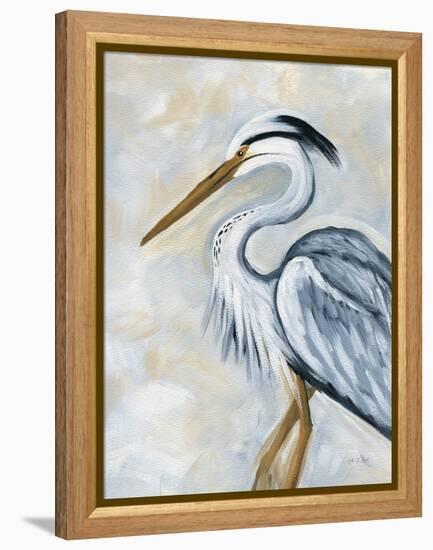 Blue Heron-Yvette St. Amant-Framed Stretched Canvas