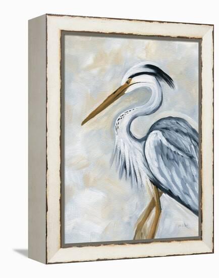 Blue Heron-Yvette St. Amant-Framed Stretched Canvas