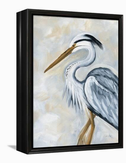 Blue Heron-Yvette St. Amant-Framed Stretched Canvas