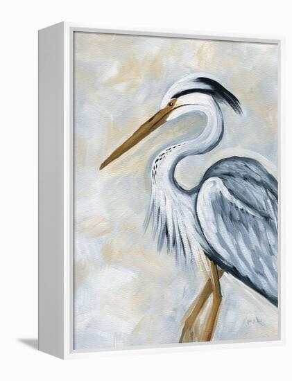 Blue Heron-Yvette St. Amant-Framed Stretched Canvas