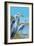 Blue Herons - East Coast-Lantern Press-Framed Art Print