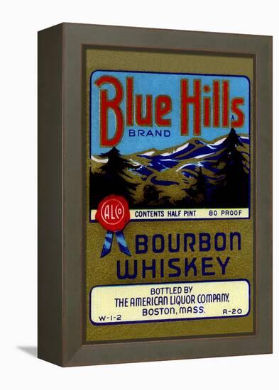 Blue Hills Bourbon Whiskey-null-Framed Stretched Canvas