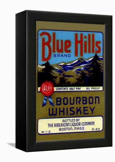 Blue Hills Bourbon Whiskey-null-Framed Stretched Canvas