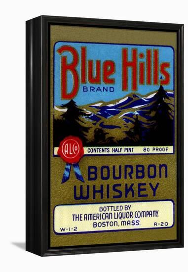 Blue Hills Bourbon Whiskey-null-Framed Stretched Canvas