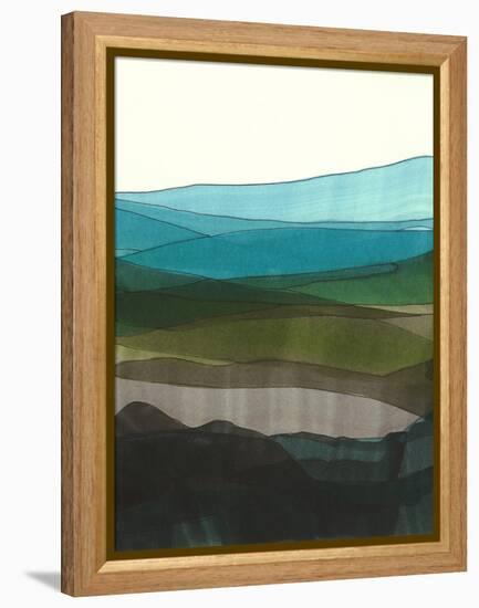 Blue Hills I-Jodi Fuchs-Framed Stretched Canvas