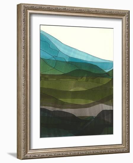 Blue Hills II-Jodi Fuchs-Framed Art Print