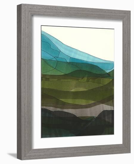 Blue Hills II-Jodi Fuchs-Framed Art Print