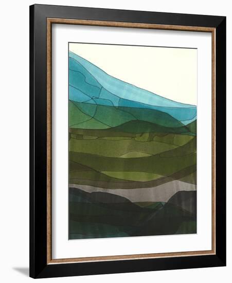 Blue Hills II-Jodi Fuchs-Framed Art Print