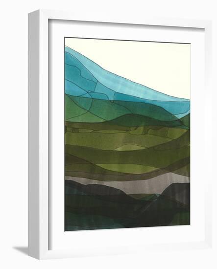 Blue Hills II-Jodi Fuchs-Framed Art Print