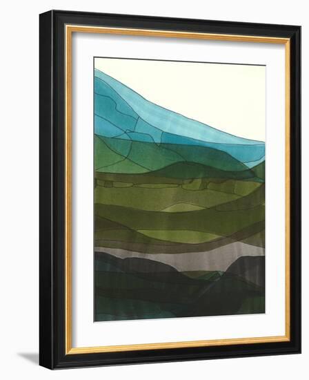 Blue Hills II-Jodi Fuchs-Framed Art Print