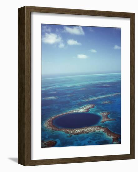 Blue Hole, Lighthouse Reef, Belize, Central America-Upperhall-Framed Photographic Print