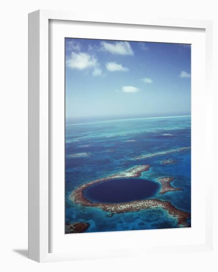 Blue Hole, Lighthouse Reef, Belize, Central America-Upperhall-Framed Photographic Print