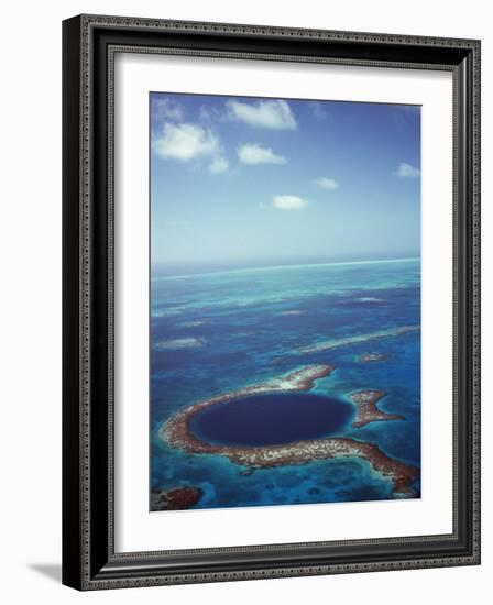 Blue Hole, Lighthouse Reef, Belize, Central America-Upperhall-Framed Photographic Print