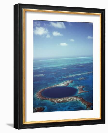 Blue Hole, Lighthouse Reef, Belize, Central America-Upperhall-Framed Photographic Print