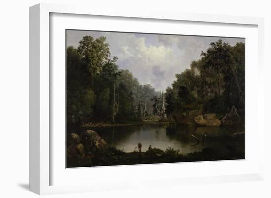 Blue Hole, Little Miami River, 1851-Robert Scott Duncanson-Framed Giclee Print