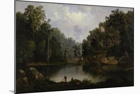 Blue Hole, Little Miami River, 1851-Robert Scott Duncanson-Mounted Giclee Print