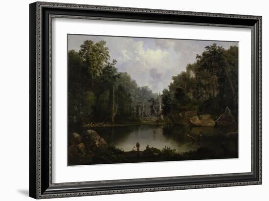 Blue Hole, Little Miami River, 1851-Robert Scott Duncanson-Framed Giclee Print