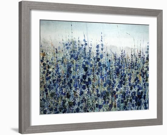 Blue Hollyhock-O'Toole O'Toole-Framed Giclee Print