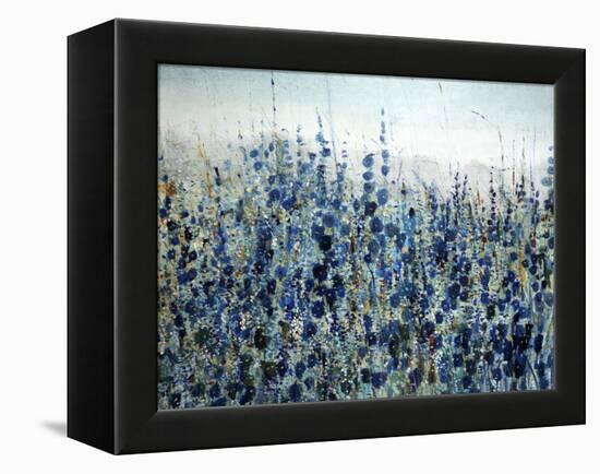 Blue Hollyhock-O'Toole O'Toole-Framed Premier Image Canvas