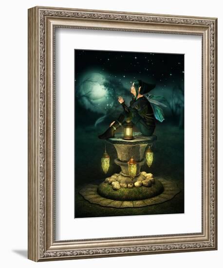 Blue Hood Elf-Atelier Sommerland-Framed Premium Giclee Print