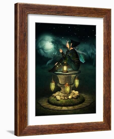 Blue Hood Elf-Atelier Sommerland-Framed Art Print