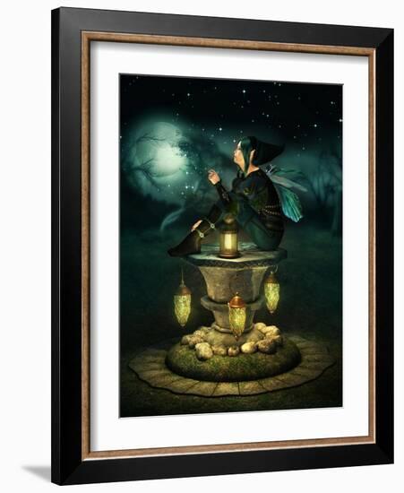 Blue Hood Elf-Atelier Sommerland-Framed Art Print